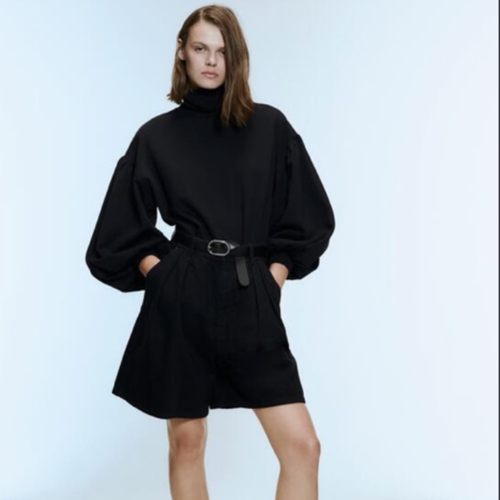 ZARA Darted Bermuda Shorts